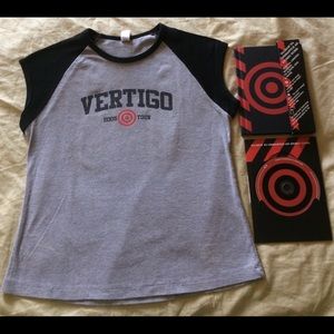 U2 women’s concert tee & CD album & DVD